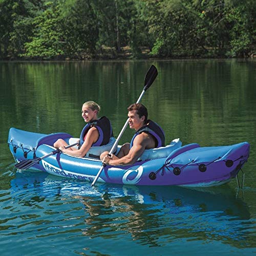 ZHBD Aufblasbare Schlauchboot-Ruderboote Doppel Kanu Rafting Kajak Aufblasbarer Schlauchboot verdickte Fischerboot Blau… – Bild 6