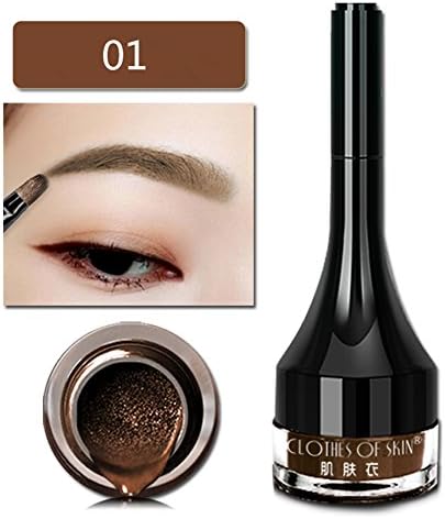 Air Cushion Eyebrow Tattoo Gel, Moreauty Eyebrow Enhancer Microcarving Eyebrow Tint Make Up Kit With Brushes(Brown A)