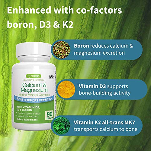 Calcium & Magnesium, 21 Plant Based Algae Mineral Complex with Boron