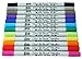 Scraft Artise - (12) Count, Primary Color Markers, Double Ended with Fine and Brush Tip, Blendable, Non Toxic Water Based Ink for Adult Coloring, Journaling and Personalizing Your Day Planner