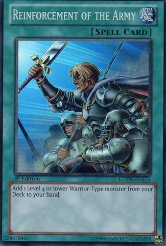 Yu-Gi-Oh! - Reinforcement of the Army (LCYW-EN173) - Legendary Collection 3: Yugi's World - 1st Edition - Super Rare