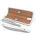 Leila Beauty Premium Tweezers Set - Leather White Case