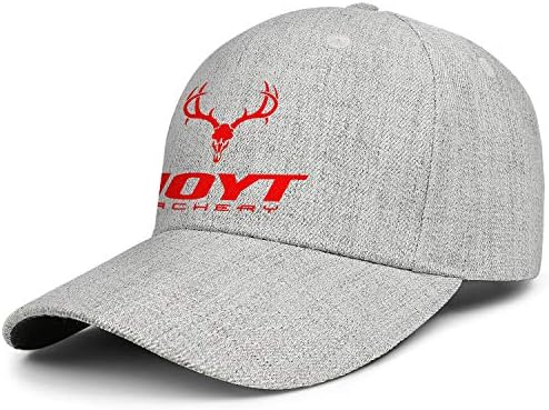 Unisex Man Baseball Hats Hipster Adjustable Visor Hoyt-Archery-Logo-Red-Flat Caps