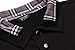 COOFANDY Men's Casual Polo Shirt Long Sleeve Classic Plaid Button Tees with Pockets