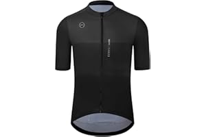 GCRFL Cycling Jersey Men Shorts Sleeves Road Bike Jersey Bicycle Tops Shirt, Zipper Pocket UPF 50+ Lightweight PRO Race Fit