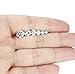 Jstyle 6Pairs 18G Stainless Steel Mens Womens Stud Earrings Cartilage Ear Piercings Helix Tragus Barbell CZ 3-8mm