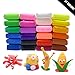24 PCS BeautyMood Colorful Kids Ultra Light Modeling Clay Magic Air Dry Clay Artist Studio Toy 24 Bright Color，24 Colors No-Toxic Modeling Clay & Dough, Creative Art DIY Crafts.
