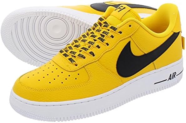 nike air force 1 07 lv8 low black amarillo