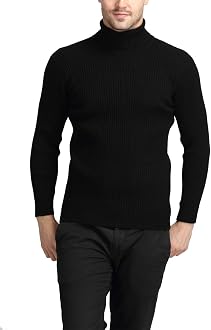 Turtleneck Knit Pullover Sweater 