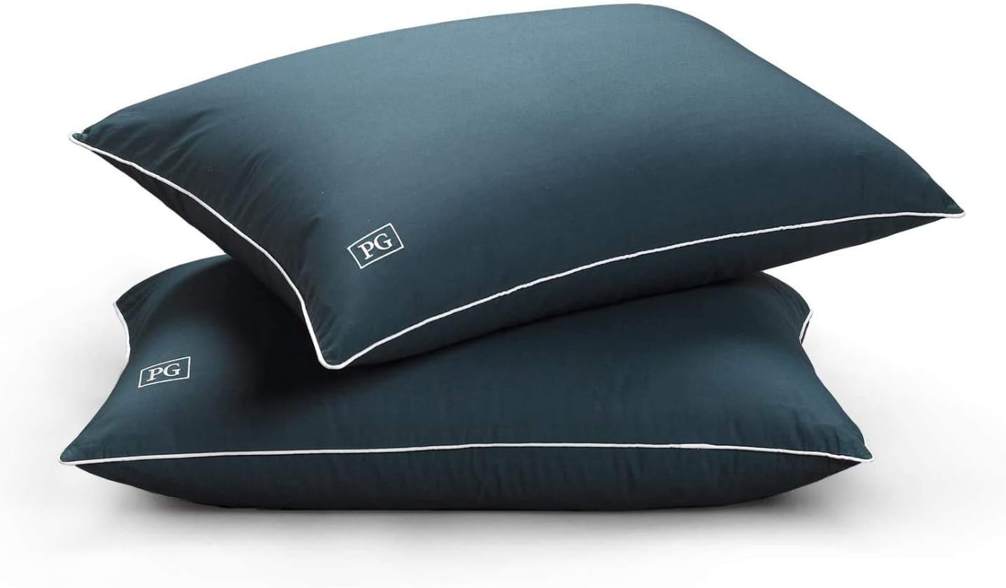 Pillow Guy Down Alternative Stomach Sleeper Soft Pillow with MicronOne Technology (Set of 2) King