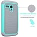 Motorola Moto G Case, Moto G 1st Gen Case, Tekcoo(TM) [Tmajor Series] Shock Absorbing Hybrid Rubber Plastic Impact Defender Rugged Slim Hard Case Cover for Moto G 3G / 4G LTE (Turquoise/Grey)