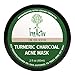 TreeActiv Turmeric Charcoal Acne Mask | Natural Treatment for Facial Blackheads, Severe and Cystic Acne | Clear Skin and Face | Exfoliating | 2 oz
