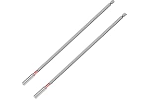 ColumPRO 2PCS 12inch Magnetic Drill Bit Extension Holder For Impact Driver,1/4" Hex Shank S2 Steel Magnetic Screwdriver Extension,Drill Bit Extender