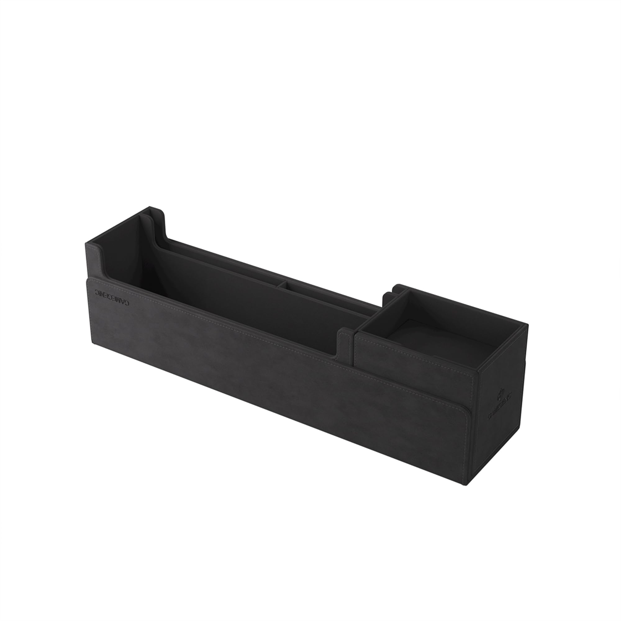 Gamegenic Cards Lair 400+ Convertible Deck Box - Double-Sleeved Card Storage, Holds up to 400 Cards, Premium Card Game Protector, Nexofyber Surface, Black Color, Made