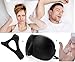 Anti Snoring Chin Strap Snore Relief, Best Snoring Remedy, Set of 3 Snore Aid Devices for Men and Women, Stop Snore Nose Vents + Premium Soft Silk Sleep Eye Mask - by Blue-Orange