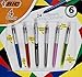 BiC 4-Color Ball Pens Retractable Assorted Ink, 6 Count