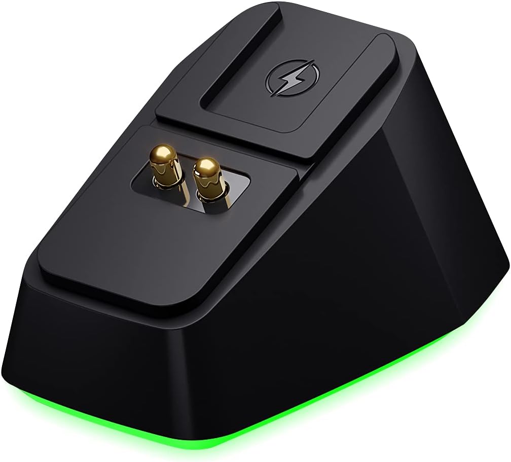 Veory Charging Dock Chroma for Razer Gaming Mouse, with Two USB Charing Ports for Razer DeathAdder V2 Pro, Naga Pro, Viper Ultimate, and Basilisk Ultimate, 3.3 feet