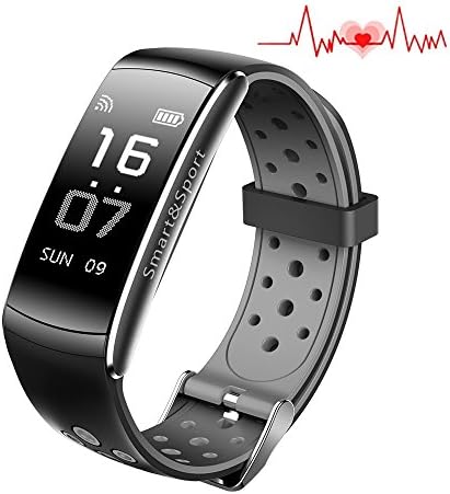 huangcaho inc Fitness Tracker, Smart Watch 4 sports Mode, Heart Rate Monitor IP67 Waterproof Activity Health Tracker, Sleep & Blood Pressure sleep Monitor, Calorie/Step Counter for IOS Android