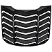 Danti Matte Black Rear Window Louvers Sun Shade Cover in GT Lambo Style Fit For Ford Mustang 2015 2016 2017 2018 2019 2020