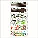Toprate (TM) 150 x134cm Nursery Forest Animals Birds Fox Squirrel Mushrooms Trees Wall Art Stickers Decal for Nursery Home Decor Boys and Girls Children Courtyard Baby Room