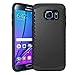 Galaxy S7 Edge Case, GEENKER Heavy Duty Dual layer Rugged Flexible Shock-Absorption Soft Silicone Bumper and Anti-Scratch Hard Rigid PC Cover Hybrid Protective Case for Samsung Galaxy S7 Edge -Black