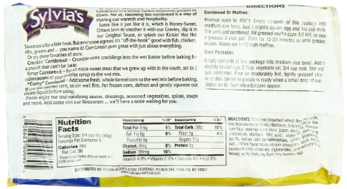Sylvia's Golden Corn Bread & Muffin Mix, 8.5 Ounce Packages (Pack of 12)