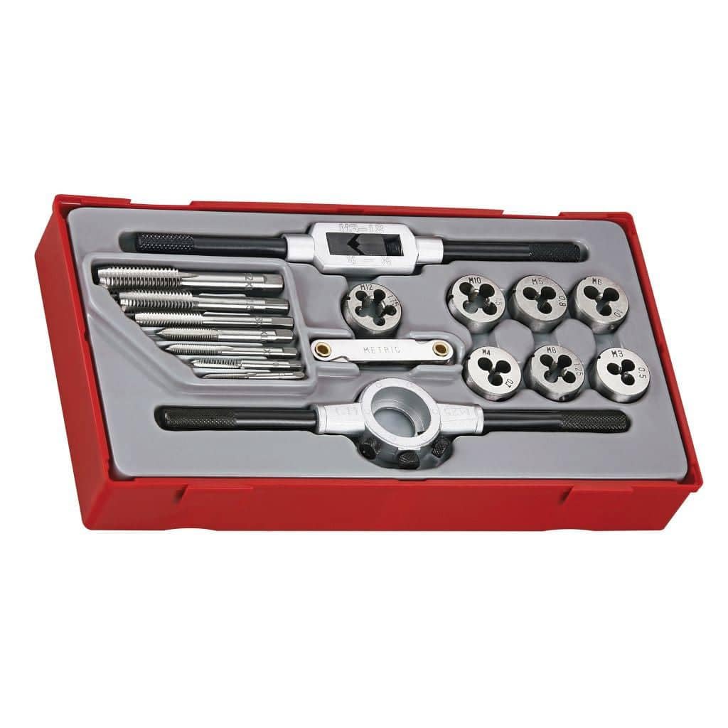 Teng TTTD17 Rethreading Tap and Die Set (17 Pieces)