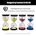 Sand Timer Hourglass Travel Set of 4 + Storage Pouch | 1 minute, 3 min, 5 min, 10 min | Perfect for Games, Home, Office, Kitchen, Classroom, Toothbrush Timer for Kids