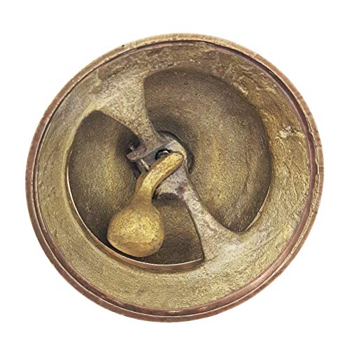 Brass Nautical - Desk Bell Table Bells Call Bell Reception Bell (3.5 inches, Polished Brass)
