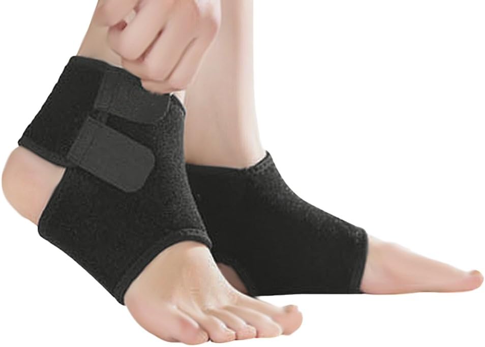 2 Pack Kids Child Adjustable Nonslip Ankle Tendon Compression Brace Sports Dance Foot Support Stabilizer Wraps Protector Guard for Injury Prevention & Protection for Sprains, Sore or Weak Ankles: Health & Personal Care