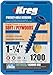 Kreg SML-C125B-1200 Blue Kote Weather Resistant Pocket Screws, 1 1/4-Inch #8 Coarse Thread, Maxi-Loc Head, (1200 Count)