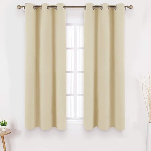 Navy Blue Blackout Curtains 42 X 63 Inch Length Set Of 2 Curtain