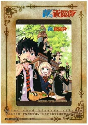 Amazon 青の祓魔師 ポイントカードきせかえステッカー アニメイト 読書の秋 ジャンプコミックスキャンペーン12 特典 アニメ 萌えグッズ 通販