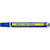 DIXON Industrial Paint Markers, Medium Tip, Box of 12 Markers, Blue (80228)
