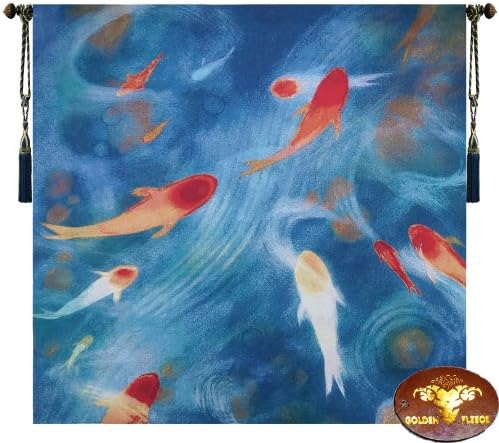 Beautiful Fish Fine Tapestry Jacquard Woven Wall Hanging Art Decor