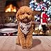 Christmas Dog Bandana 4 Pack Pet Doggy Triangle Scarf Bibs Kerchief Accessories with Christmas Element Patterns for Dogs and Cats