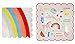 Meri Meri Party Pack Unicorn Small Plate and Rainbow Small Napkin (8 Plates & 20 Napkins)