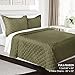 Clara Clark 3 Piece Quilt Set Full/Queen Size Luxury Bedspread Coverlet Soft All Season Microfiber - Machine Washable - Comes in Many Colors - Set Includes Quilt & Shams
