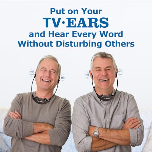 TV · EARS 5.0 Dual Digital Wireless Headset System for Watching, Includes 2 Headsets & RF Transmitter Compatible with Most TV Brands, Ideal for Seniors & with Hearing Difficulties