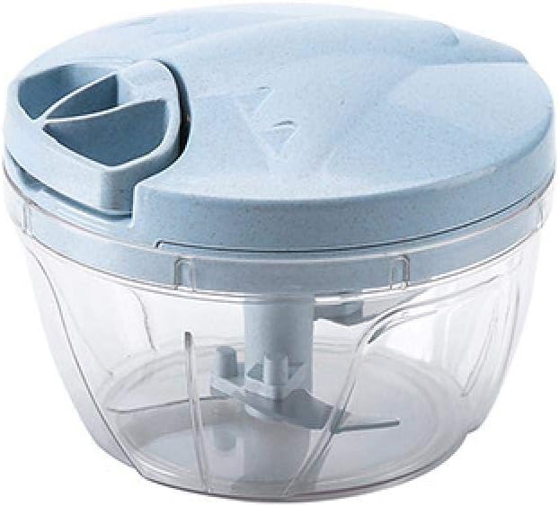 Manual Food Chopper, Manual Meat Grinder, Multifunctional Hand-Pulled Grinder,Blender With 5 Stainless Steel,Can Cut Fruits, Vegetables,Nuts,Onions,Garlic Salsa,Salad,No Power Required