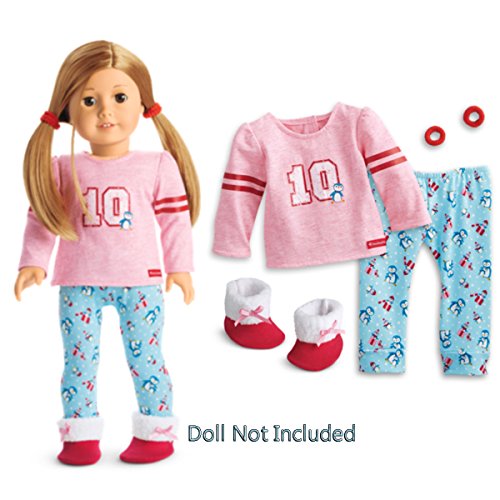 American girl - holiday penguin pjs for 18-inch dolls -…