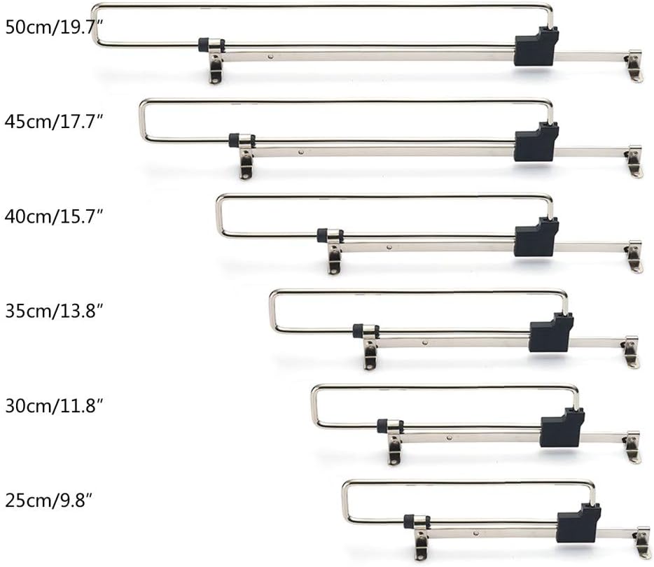 250mm XULINGKE Montage Mural 5 tringles Ajustables penderie coulissante