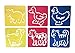 24 Pcs Drawing Painting Stencil Templates Set for Kids Crafts Creation, Graphics and Animal Education, Different Animal Patterns, Washable Plastic