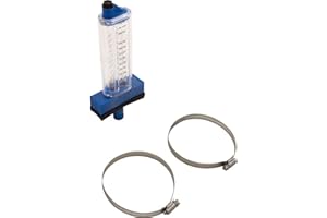 ROLA CHEM Flow Meter, Rola-Chem Top Mount, 3" PVC, 80-300 GPM