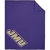 Sport Your Gear James Madison JMU Dukes Prime Logo Comfortable Stadium Fleece Officially Licensed Game Day, Tailgating Throw Blanket 50" X 60"