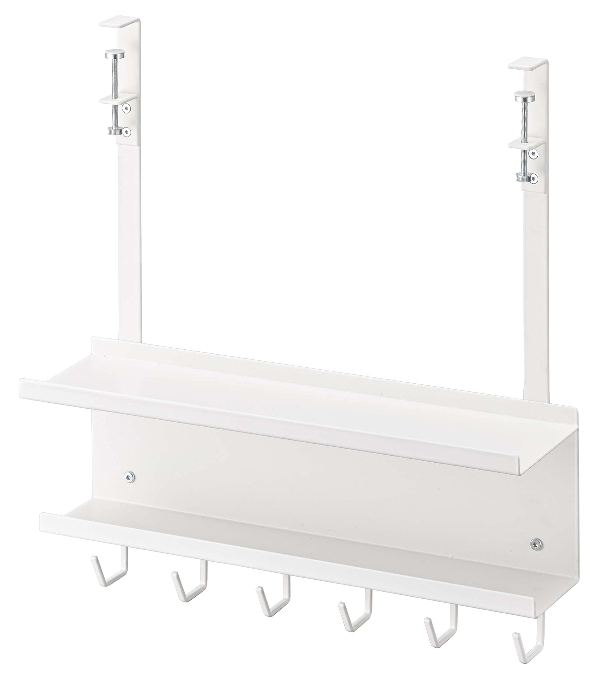 山崎実業(Yamazaki) デスク下 ケーブル & ルーター収納 ラック ホワイト 約W40XD11.5XH43cm smart スマート コード 浮かせて収納 デットスペースを有効活用 5461商品画像