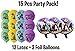 Fortnite Birthday Balloons 15pcs - 12 Latex and 3 Foil Balloons Fortnite Party Supplies Gamer Decoration