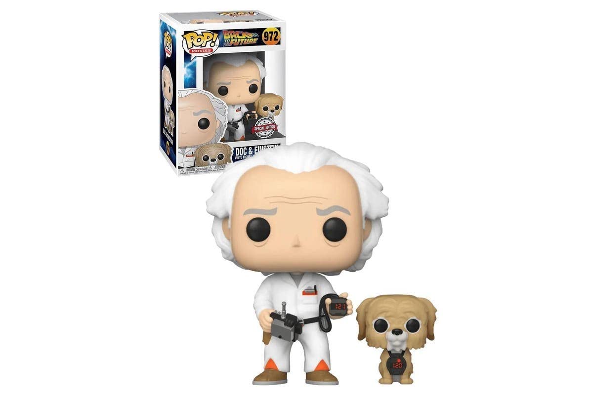 Funko Pop! Back To The Future Doc & Einstein Walmart Exclusive Vinyl Figure