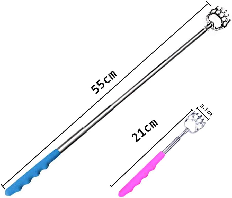 FANDE 10 pcs Telescopic Back Scratcher,Telescopic Bear Claws Metal Back Scratchers - Image 4