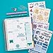 Erin Condren Designer Desk Accessories - Monthly Sticker Book, Edition 5, 12 Unique, Beautiful Sticker Sheets in a Designer Sticker Book Measuring 5